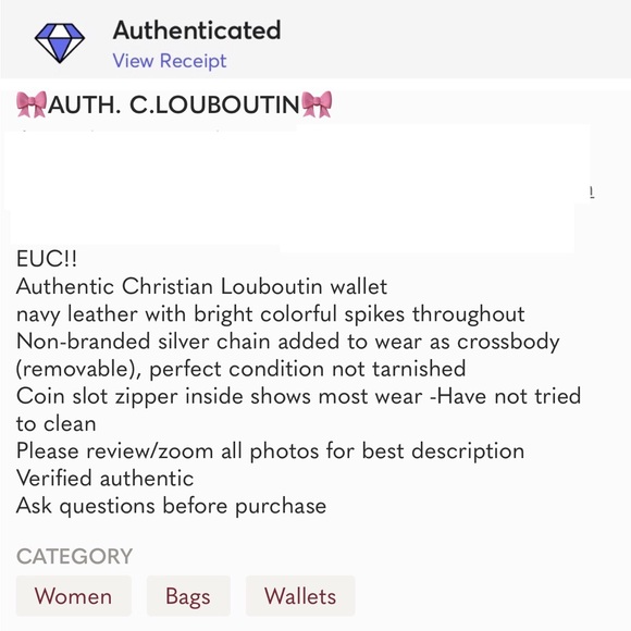 AUTH. C.LOUBOUTIN - Picture 10 of 10